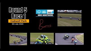 Bemsee Cadwell Park Race 4 Saturday BMCRC MRO Minitwins 6th July 2024 [upl. by Lzeil]