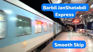 JanShatabdi Express smoothly skipping small station  BarbilHowrah JanShatabdi Express [upl. by Otila108]