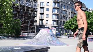 Skatepark Ursulines Bruxelles [upl. by Innavoig]