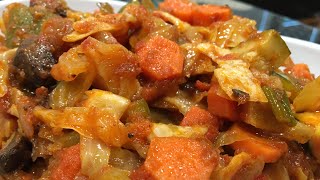 QUICK AND SIMPLE CABBAGE STEW  30 minute meals  vegetablestew [upl. by Alih]