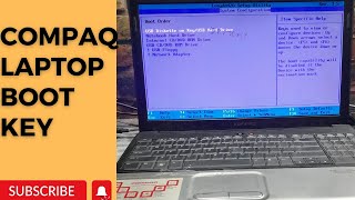 compaq boot menu key  compaq laptop boot from usb [upl. by Ailegra952]