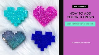 Resin Tutorial 4 of 10 How to color to resin [upl. by Idoc]