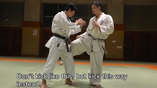 Severe pain Surprising Low Kick of Full Contact Karate [upl. by Eckel]