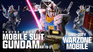 NEW WARZONE MOBILE Tracer Pack MOBILE SUIT GUNDAM RX782  Showcase  Inspect  Gameplay [upl. by Ydda]