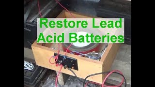 How to desulfate a lead acid battery [upl. by Ranit]