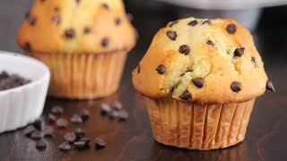 Chocolate Chip Muffins  Bakery Style Muffins  How Tasty Channel [upl. by Chapell]