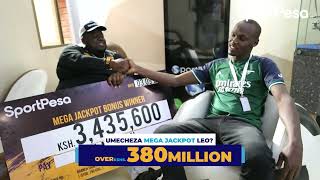 JOHN MUTEMI KSH 3435600 MEGA JACKPOT WINNER [upl. by Anasiul]