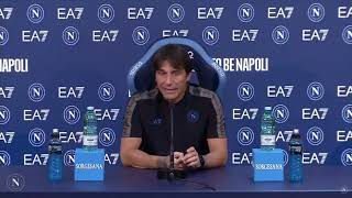 CONTE parla in CONFERENZA STAMPA prima di NAPOLI ROMA  Ancora parole contro il VAR [upl. by Nauqed]