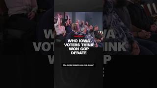 Who Iowa voters think won GOP debate [upl. by Eitsym]