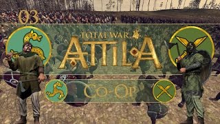 Lets Play Total War Attila CoOp  Franks amp Saxons  Ep03  Uniting Provinces [upl. by Wallack]