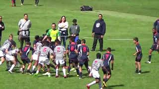 U13 Rugby Auckland East RM vs Auckland West RM Semi Final 14102017 [upl. by Assirok]