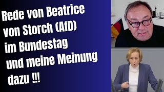 Rede von Beatrice von Storch AfD und meine Meinung dazu [upl. by Kennan]