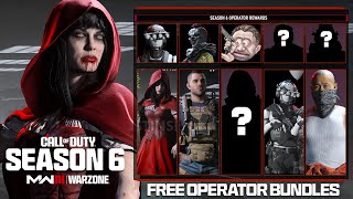 ALL 10 FREE OPERATOR SKINS TO CLAIM Free Operators Bundles amp MORE  Modern Warfare 3 Season 6 [upl. by Kernan]