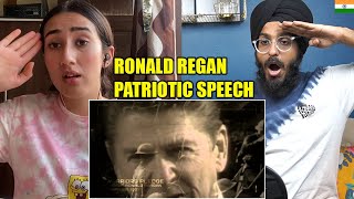 Indians React to The Greatest Speech Ever  Ronald Regan Patriotic Speech [upl. by Almallah573]