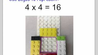 3rd Grade LEGO Arrays for Multiplication [upl. by Webb900]