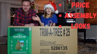 75 ft Prelit Hayden Pine Christmas Tree from Lowes  REVIEW [upl. by Astrid]