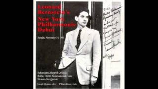 Rozsa ThemeVariations and Finale  Bernstein  NYP 1943 [upl. by Ekyt142]