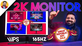 BEST 2K GamingEditingProductivity IPS monitor DEALS on Great Republic Day Sale 2024 [upl. by Aikal]