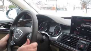 2014 Audi A6 30 TDI Diesel quattro in snow  Comfort Mode [upl. by Osbourne]