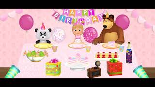 MASHAS HAPPY BIRTHDAY games Bear please 🥺🥺 like and subscribe to my channel [upl. by Farrington]