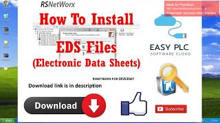 eds file registration in rsnetworx [upl. by Penelope]