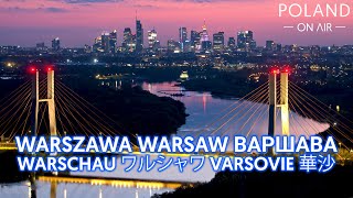 Warszawa z lotu ptaka  Warsaw Skyline 2022  POLAND ON AIR by Maciej Margas amp Aleksandra Łogusz [upl. by Aroda]