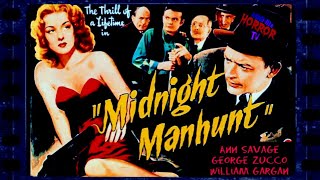 Midnight Manhunt 1945 Mystery full movie [upl. by Asilrak]