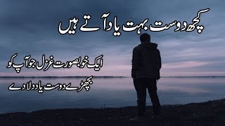 Kuch Dost Bohot Yaad Aatay Hain  Urdu Ghazal on Friendship  Friendship Poetry in Urdu [upl. by Ansilme]