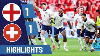 England Vs Switzerland Goals And Match Highlights  Euro cup 2024 [upl. by Nnalorac]