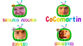 4 Cocomelon Intro Memes CocoMartin Nikocado Ronaldo Ishowspeed [upl. by Launce]