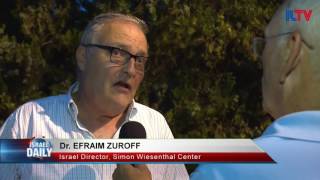 DR EFRAIM ZUROFF ISRAEL DIRECTOR SIMON WIESENTHAL CENTER Aug 03 2016 [upl. by Schnur]