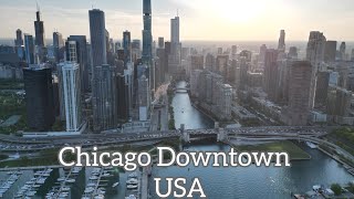 Amerikadagi Chikago Shahri Chicago Downtown USA BY Drone [upl. by Hoy]