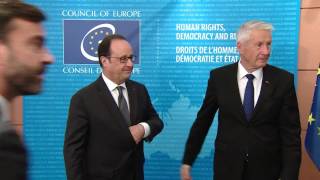 11 October 2016  President Hollande meets Secretary General Jagland [upl. by Anirec]