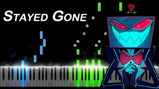 Hazbin Hotel Stayed Gone Alastor and Vox Battle Song Piano Tutorial [upl. by Onairam147]