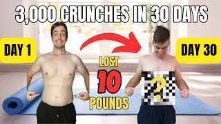 I Did 100 Crunches Every Day for 30 Days Results Tips Six Pack Journey [upl. by Fuld630]