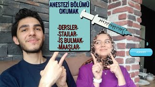 ANESTEZİ BÖLÜMÜ OKUMAK  İŞ BULMA OLANAKLARI MAAŞLARI DERSLER TAVSİYELER  BÖLÜM TANITIM 2 💉 [upl. by Llenor]