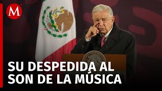 AMLO llora en su última Mañanera y lo despiden con la canción La Paloma [upl. by Akilegna783]