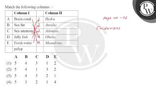 Match the following columns  \begintabularllll \hline amp Column I amp amp Column II \\ \hl [upl. by Service]