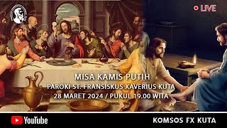 Misa Kamis Putih  28 Maret 2024  1900 WITA [upl. by Esiuqcaj]