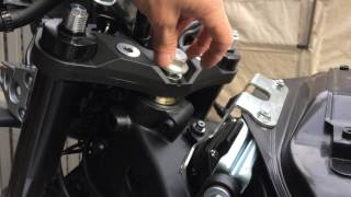 XSR900 GPR steering stabilizer install pt1 [upl. by Blasius]