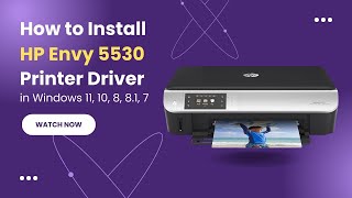 How to Install HP Envy 5530 Printer Driver on Windows 11 10 8 81 7 [upl. by Lyndell]