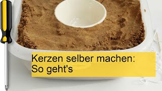 Kerzen selber machen DIYAnleitung [upl. by Anerbas849]