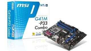 Unboxing MSI G41P33 COMBO MOTHERBOARD [upl. by Liamsi]