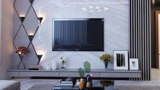 Functional tv wall ideas  Wall mounted tv unit designs for modern home interior [upl. by Cammi857]