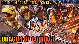 Digimon TCG  Starter Deck Review  Dragon of Courage Greymons back [upl. by Klenk]