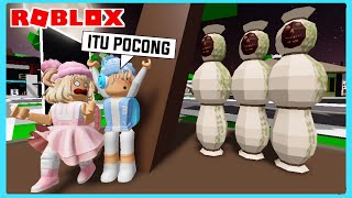 Aku Dan Adiku Bertemu Hantu Pocong Di Roblox Brookhaven ft Shasyaalala [upl. by Sanson]