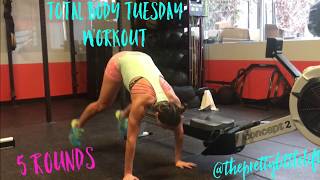 Total Body Tuesday Workout w rower [upl. by Ecam767]