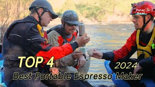 TOP 4 Best Portable Espresso Maker 2024 [upl. by Omolhs138]