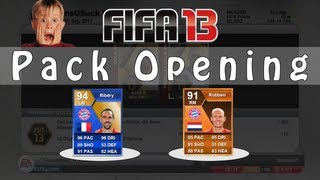 FIFA 13 Ultimate Team  TOTS Ribéry amp MOTM Robben TOTS amp TOTW 36  Pack Opening [upl. by Tonina]