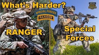 Whats Harder  RANGER School or the SPECIAL FORCES Qualification Course [upl. by Nilekcaj423]